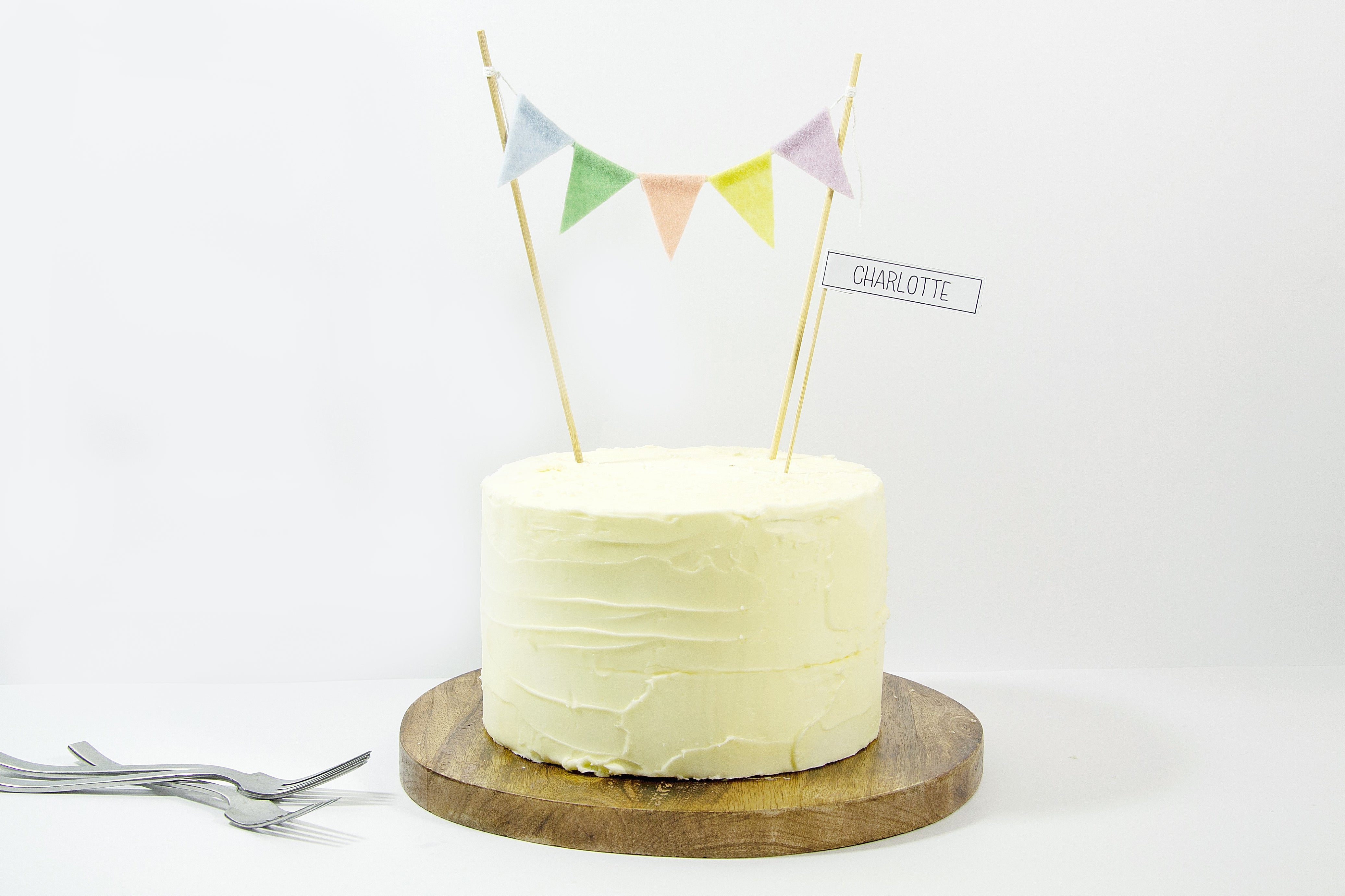 Mini Bunting Cake Topper • this heart of mine