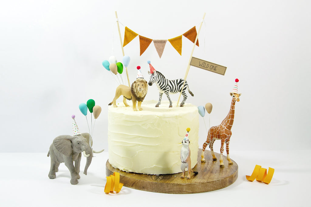 Party Animals / Safari Party Cake / Safari Animal Cake Toppers - Etsy Sweden